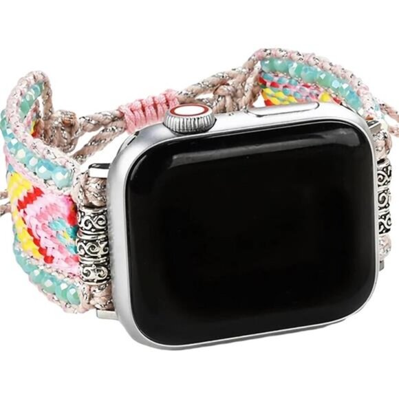 NEW Boho Braided Beaded Apple Watch Band
